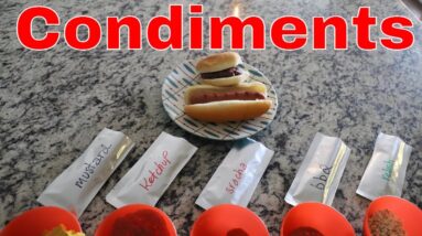 Freeze Dried Condiments -- Ketchup, Mustard, Sriracha, BBQ Sauce & Relish