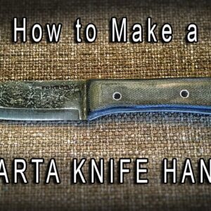 How to Make a Micarta Knife Handle for a Condor Woodlaw Bushcraft Knife