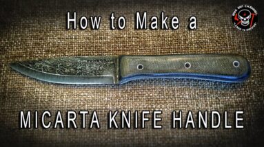 How to Make a Micarta Knife Handle for a Condor Woodlaw Bushcraft Knife