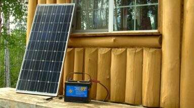 Simple Solar Power System for an off  grid Cabin