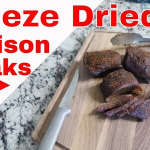 Freeze Dried Venison ðŸ¦ŒDeer SteakðŸ¦Œ HARVESTRIGHT FREEZE DRYER