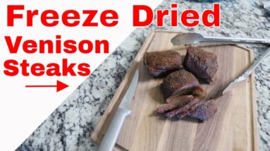 Freeze Dried Venison 🦌Deer Steak🦌 HARVESTRIGHT FREEZE DRYER
