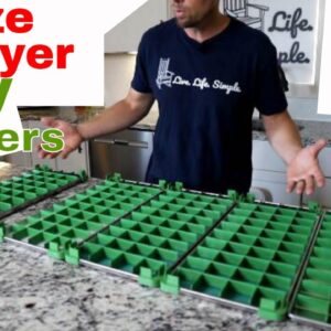 Freeze Dryer Tray Dividers -- Consistent Freeze Dried Food Portions