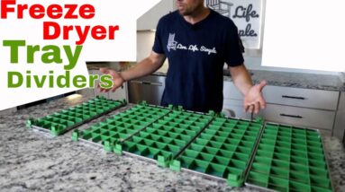 Freeze Dryer Tray Dividers -- Consistent Freeze Dried Food Portions