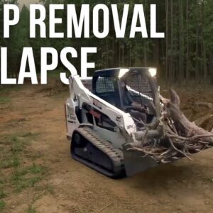 Stump Removal Timelapse | Forest to Farm