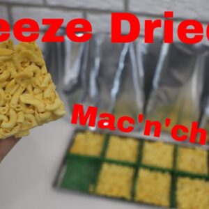 Freeze Dried Macaroni and Cheese // 1 Serving Portions w/ recipe