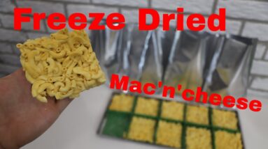 Freeze Dried Macaroni and Cheese // 1 Serving Portions w/ recipe