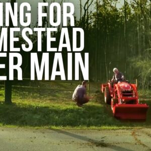 Grading for a Water Main | Forest to Farm