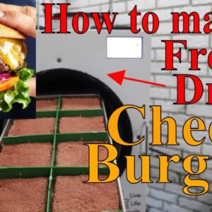 How to Make a FREEZE DRIED CHEESEBURGER-- w/ Raw Ground Beef