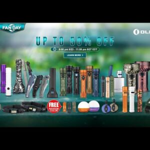 Olight OFan Day up to 50% Off Sale Sept 23-27 EDT