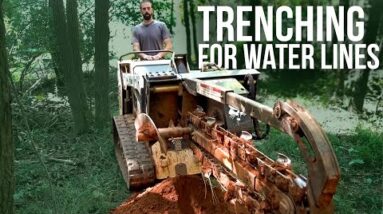 Trenching for Water Lines | Forest to Farm