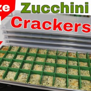 Freeze Dried Zucchini Crackers......Yum!😋 Homemade w/ Recipe