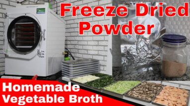 Home Made Vegetable Broth Powder -- Freeze Drying Recipes