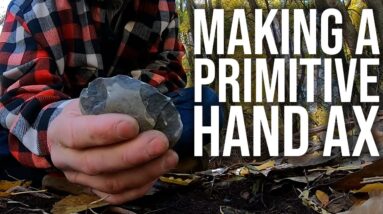 Making a Primitive Knife out of a Rock | TJack Survival