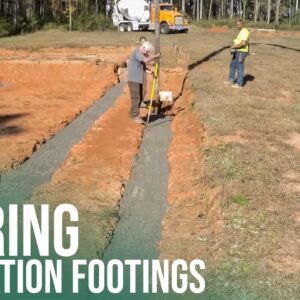 Pouring Footings for the Future Homestead | Forest to Farm