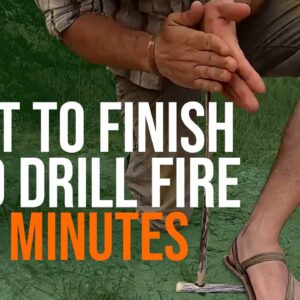 How to Make a Hand Drill Fire | Primitive Wilderness Survival