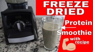 Freeze Dried Protein Smoothie -- Single Serving Banana Blueberry & Banana Strawberry