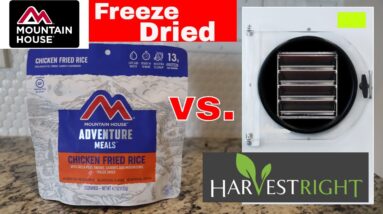 Mountain House Vs. Harvestright Freeze Dryer -- Chicken Fried Rice