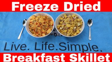 Freeze Dried Idaho Breakfast Skillet -- Potatoes, Eggs, Wild Mushrooms, Peppers, Scrambled Eggs