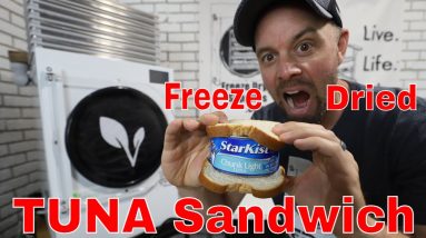 Freeze Dried Tuna Fish Sandwich 🐟 How to Rehydrate Bread 🍞