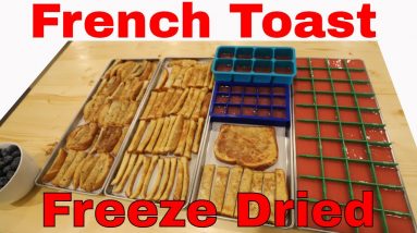 Freeze Dried French Toast Dippers -- with Syrup & Fruit Dipping Sauce!