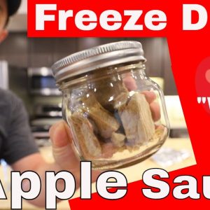 Freeze Dried Wild Applesauce  -- Freeze Drying Wild Apples