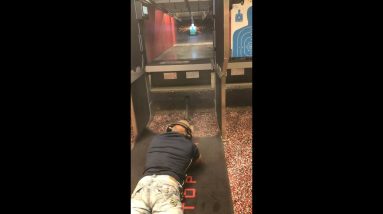 50 BMG Sniper Rifle Takes Out Indoor Gun Range Backstop Strap