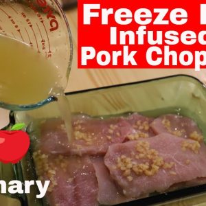 Freeze Dried Pork Chops infused w/ Apple & Rosemary