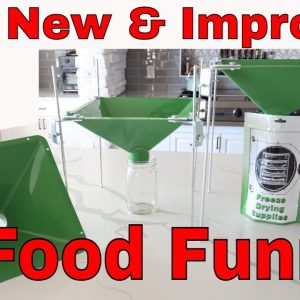 The NEW! Food Funnel for Freeze Drying, Canning and Food Packaging