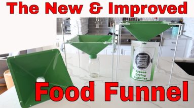The NEW! Food Funnel for Freeze Drying, Canning and Food Packaging