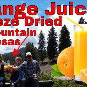 SOLVED! Freeze Dried Orange Juice & Rehydrating to make Mimosas!