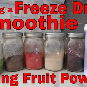How to Make a Breakfast Smoothie from Freeze Dried Fruit Powder