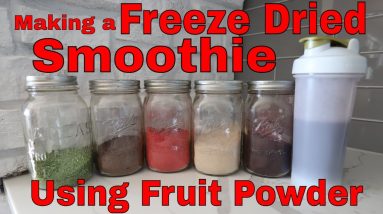 How to Make a Breakfast Smoothie from Freeze Dried Fruit Powder